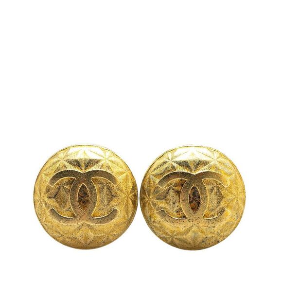 Pre Loved chanel Women Gold Earrings - Picture 1 of 3